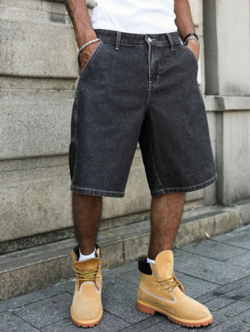 Men's Loose Fit Denim Shorts