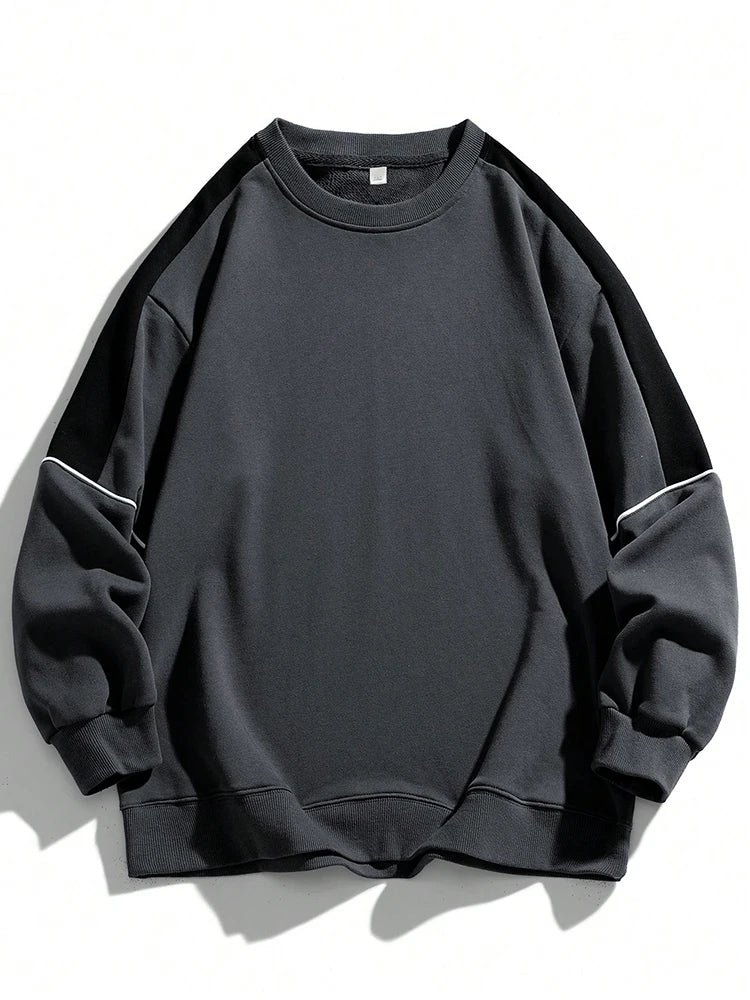 Men's Colour Block Pullover Sweatshirt