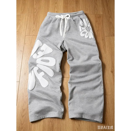 Men's Bubble Letter Print Joggers