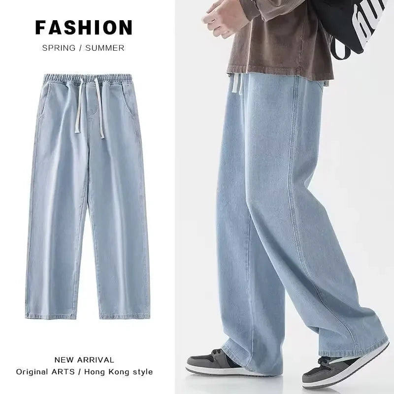 Men's Loose Fit Wide Leg Jeans
