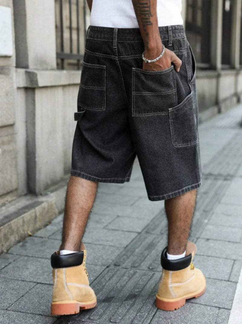 Men's Loose Fit Denim Shorts