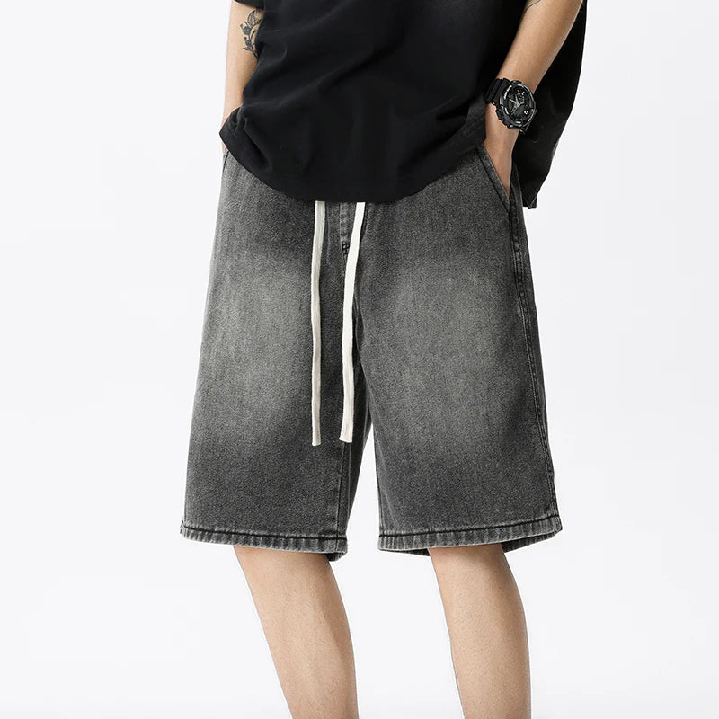 Men's Smoke Grey Denim Shorts