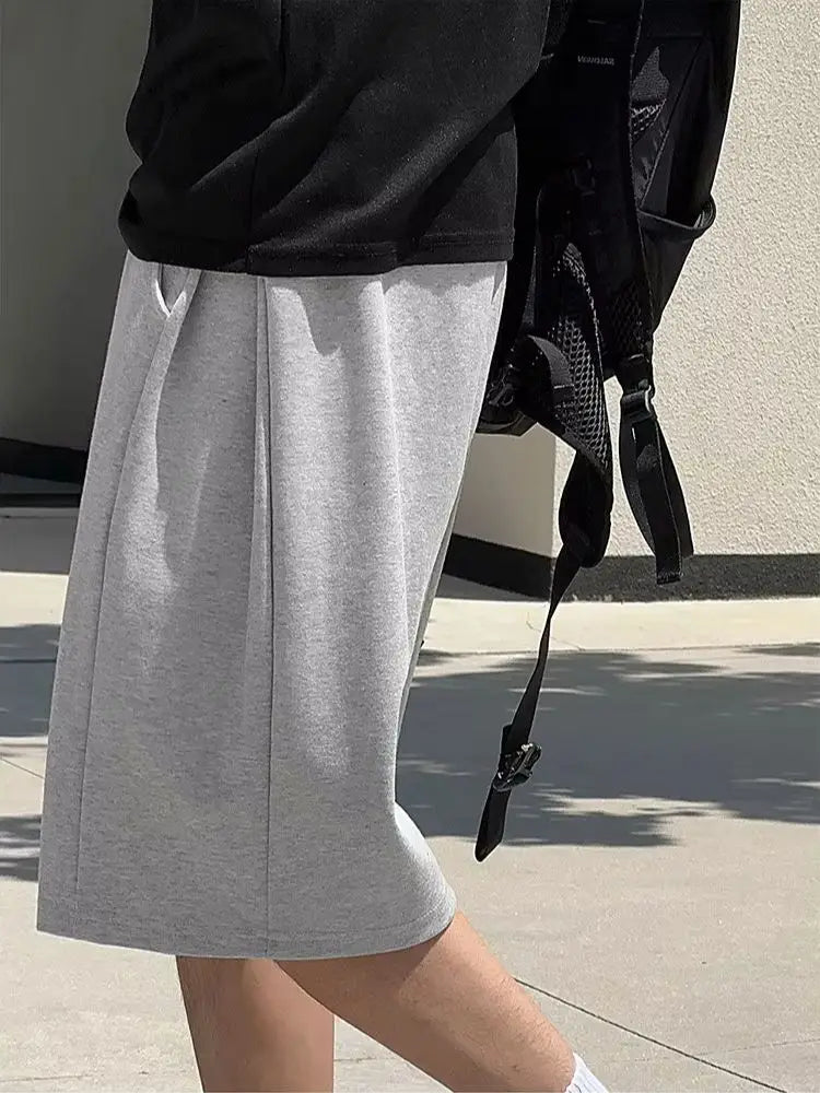 Men's Baggy Silk-Feel Casual Shorts