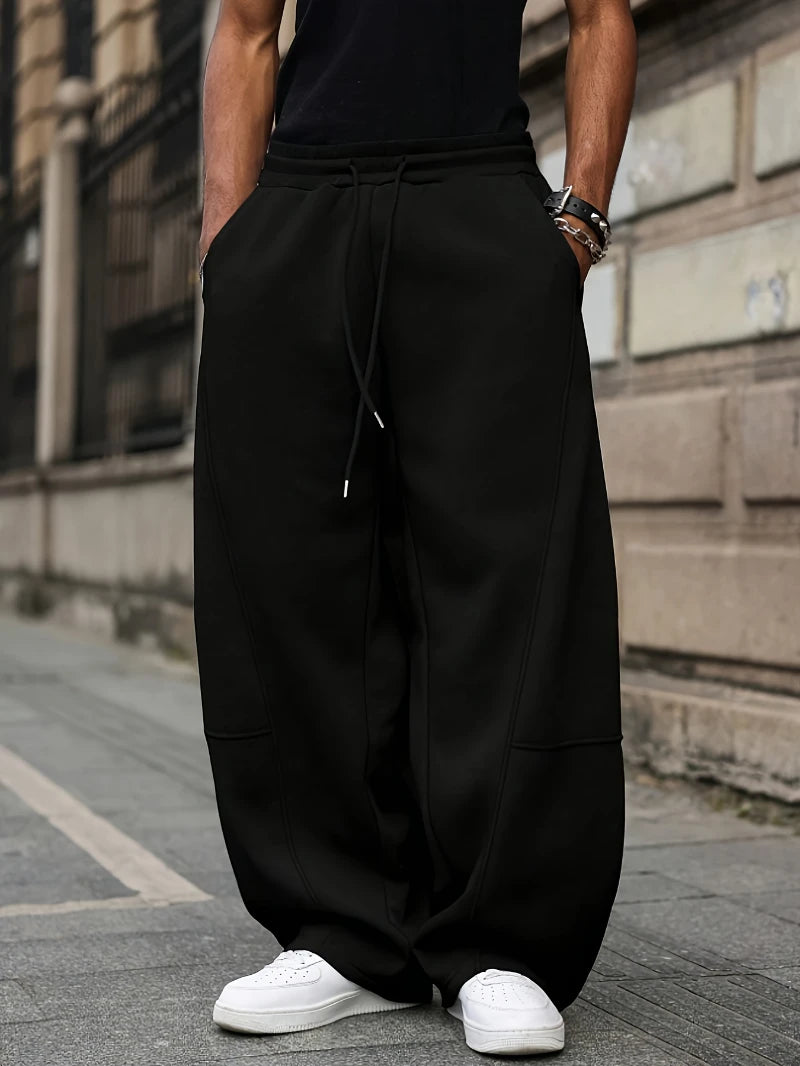 Men's Relaxed Wide Leg Joggers
