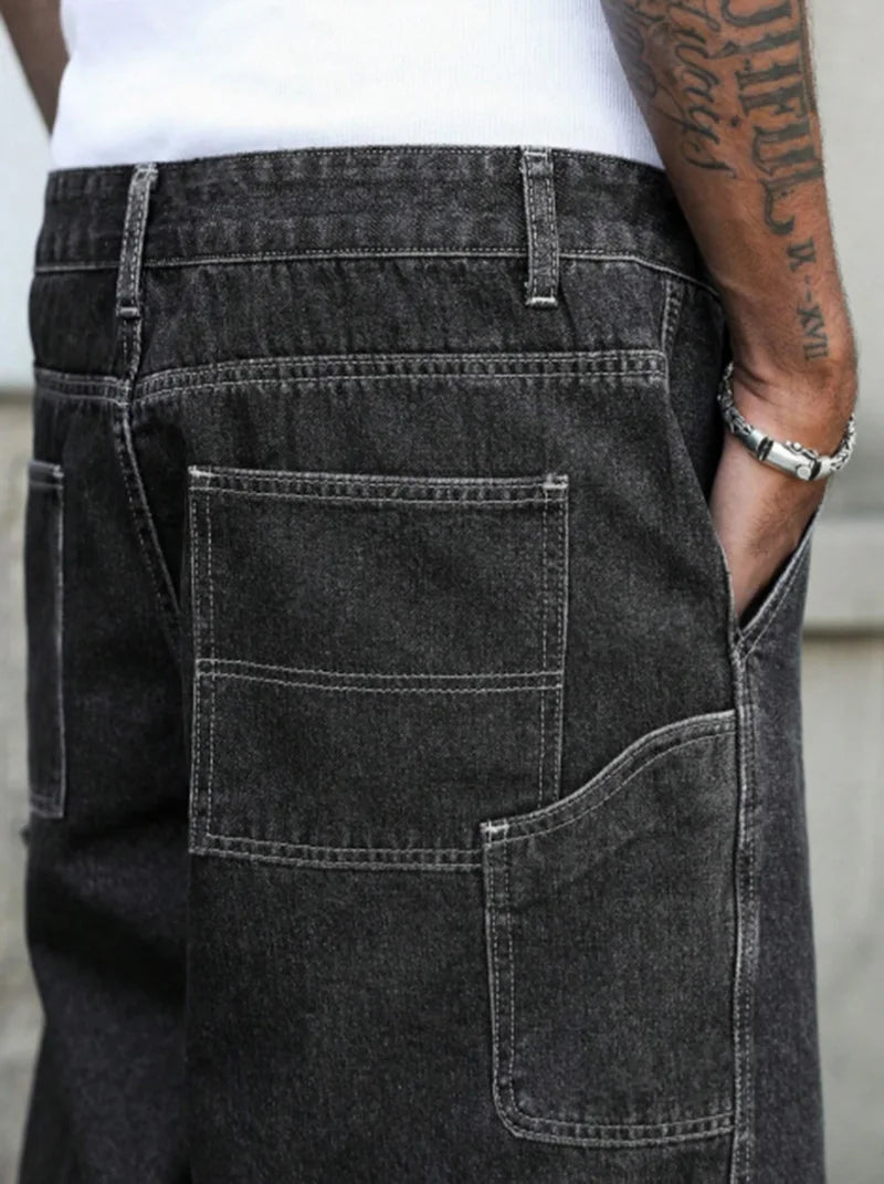 Men's Loose Fit Denim Shorts