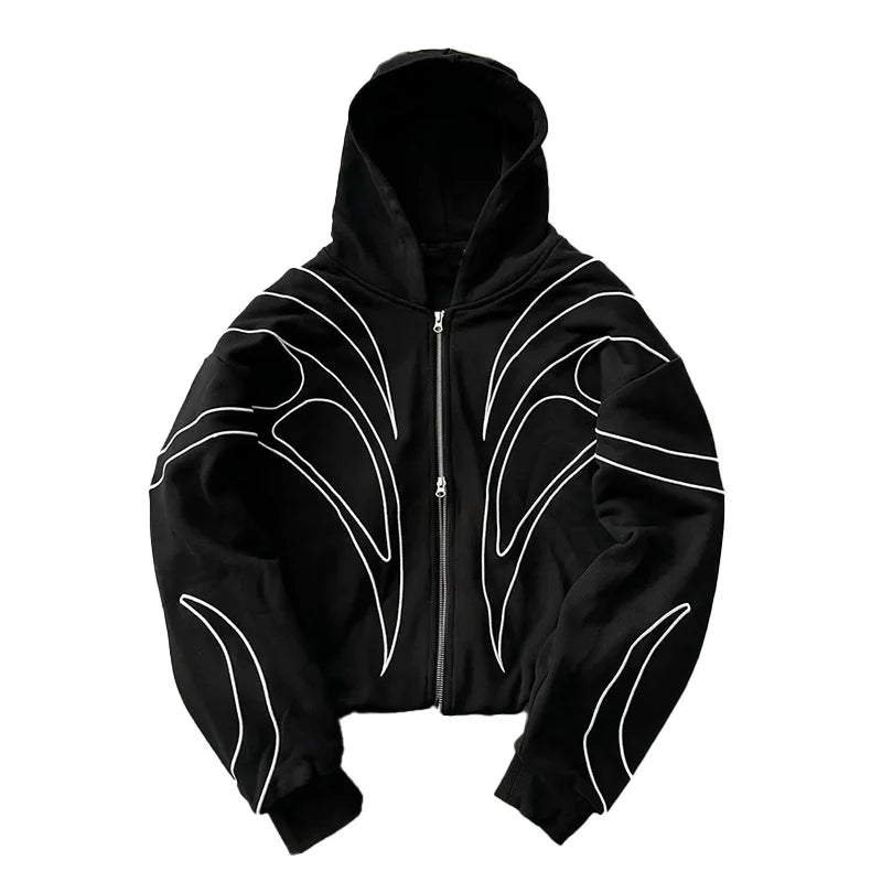 Women's Retro Embroidered Hoodie