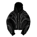 Women's Retro Embroidered Hoodie