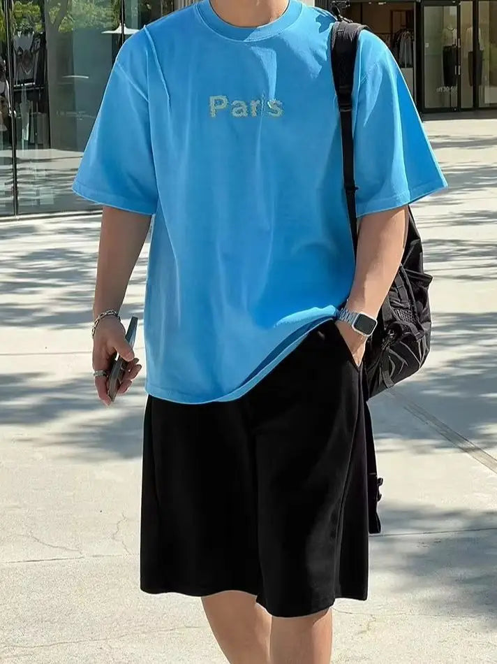 Men's Baggy Silk-Feel Casual Shorts