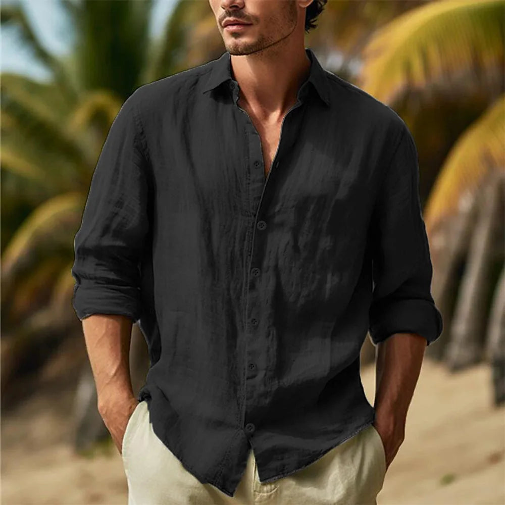Men's Cotton Linen Shirt