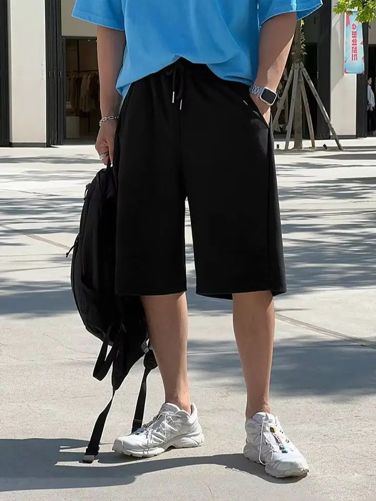 Men's Baggy Silk-Feel Casual Shorts