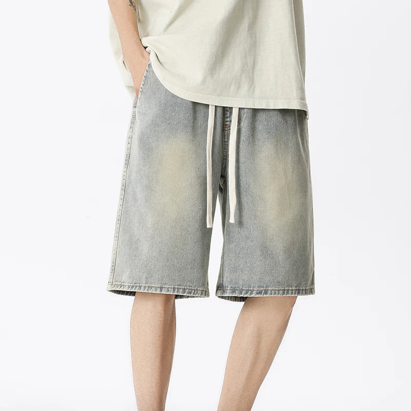 Men's Smoke Grey Denim Shorts