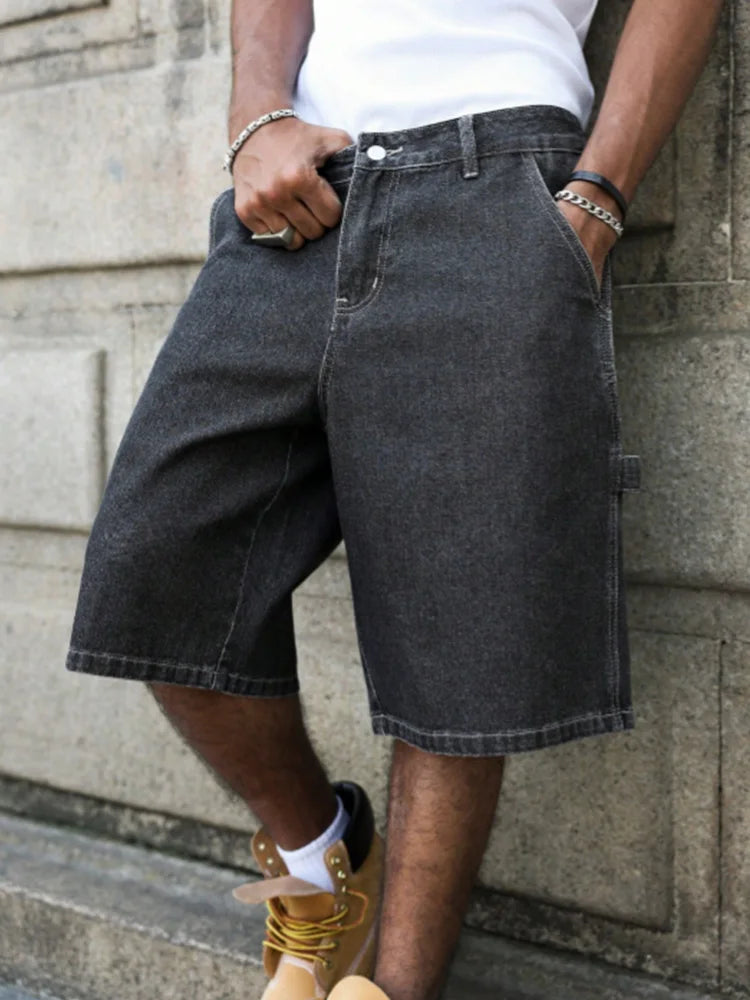 Men's Loose Fit Denim Shorts