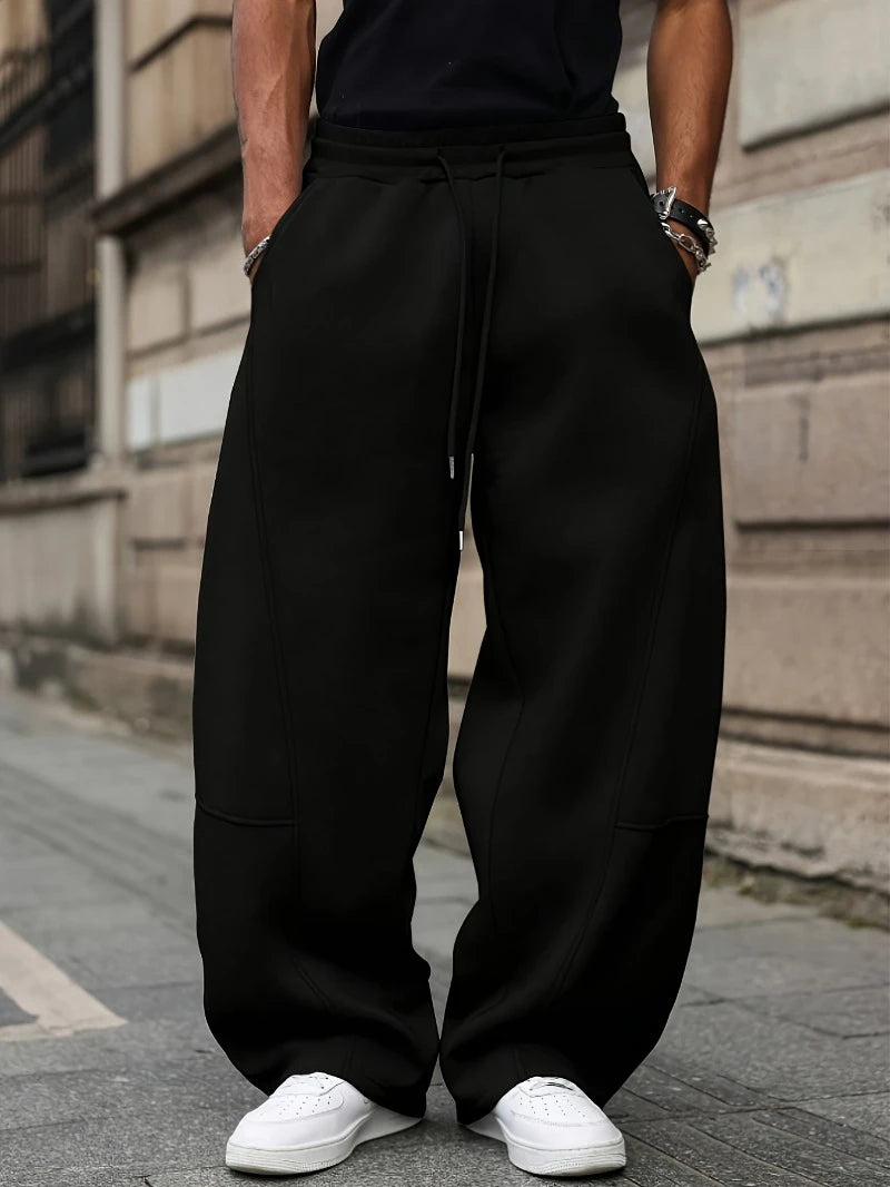 Men's Relaxed Wide Leg Joggers