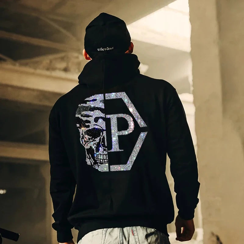 Men's Skeleton Graphic Fleece Hoodie