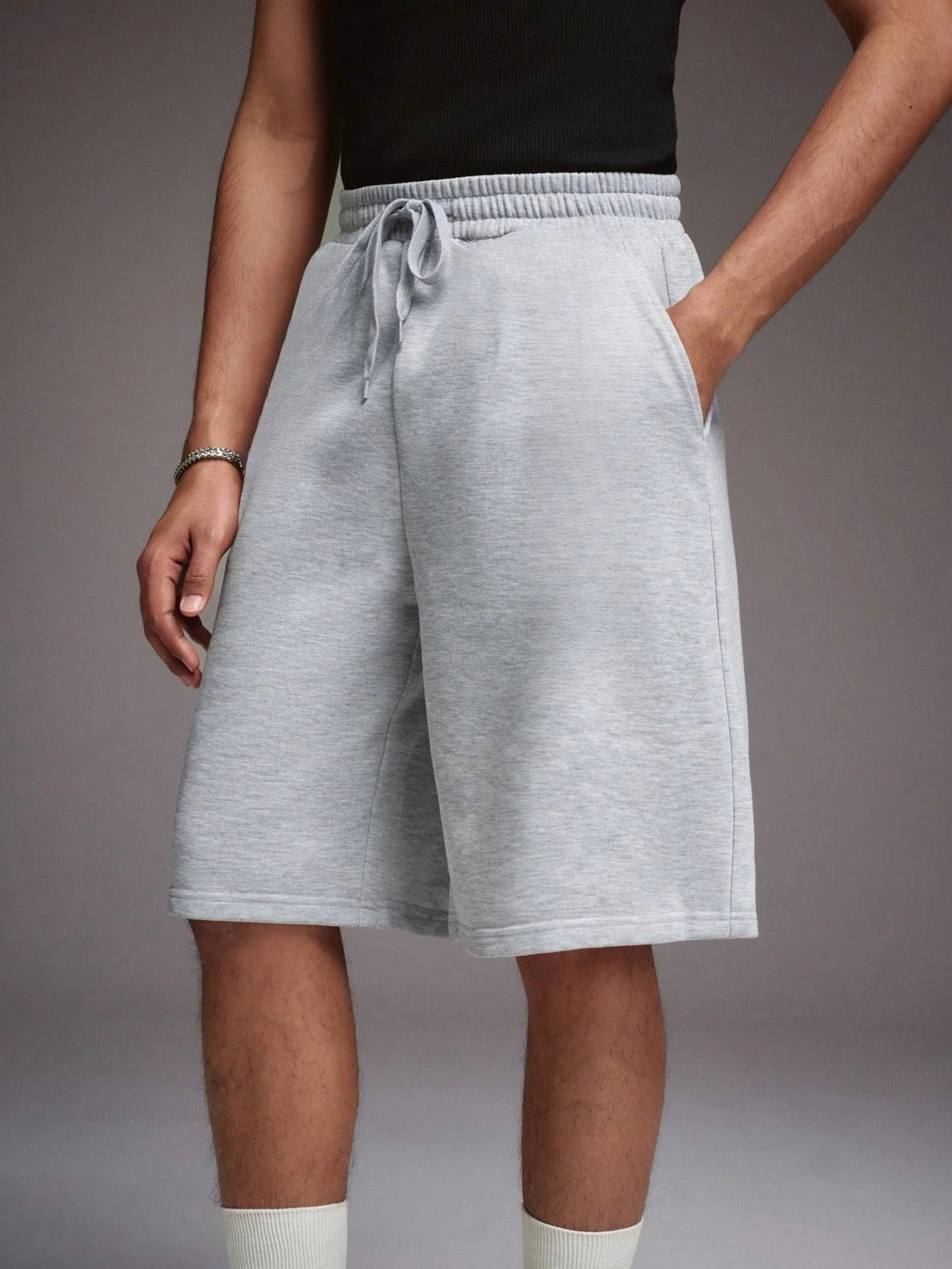Men's Solid Drawstring Shorts
