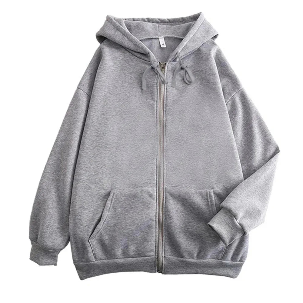 Men's High Street Zip-Up Loose Hoodie