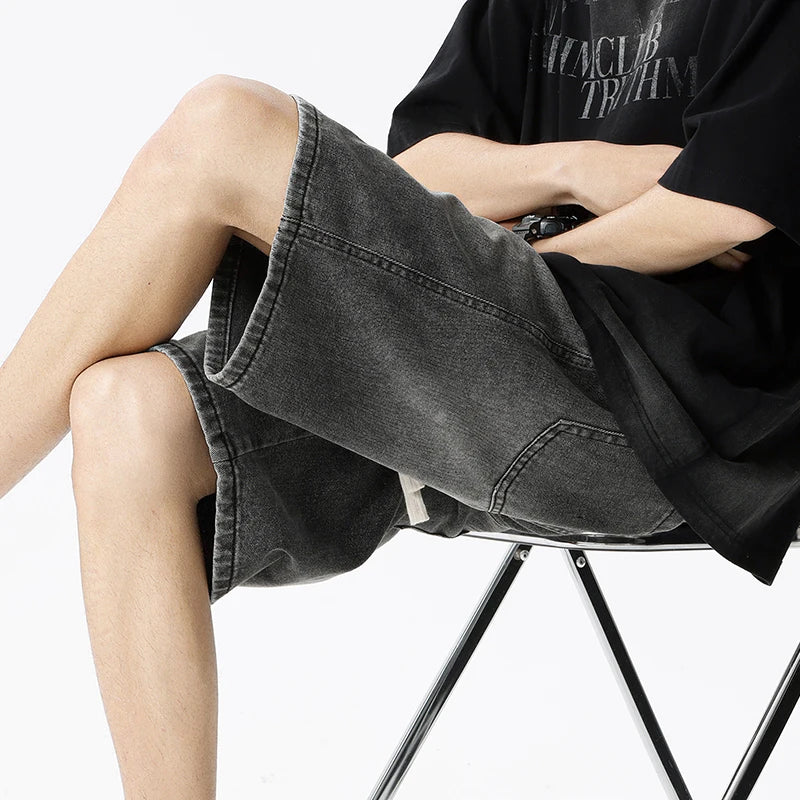 Men's Smoke Grey Denim Shorts