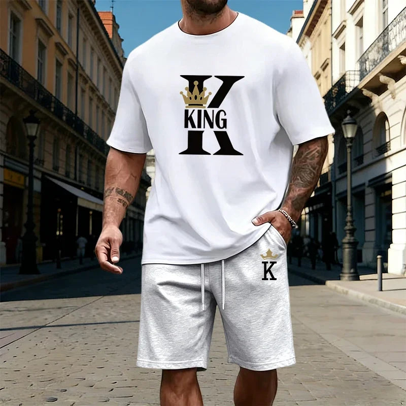 Men's T-Shirt & Shorts Summer Tracksuit Set