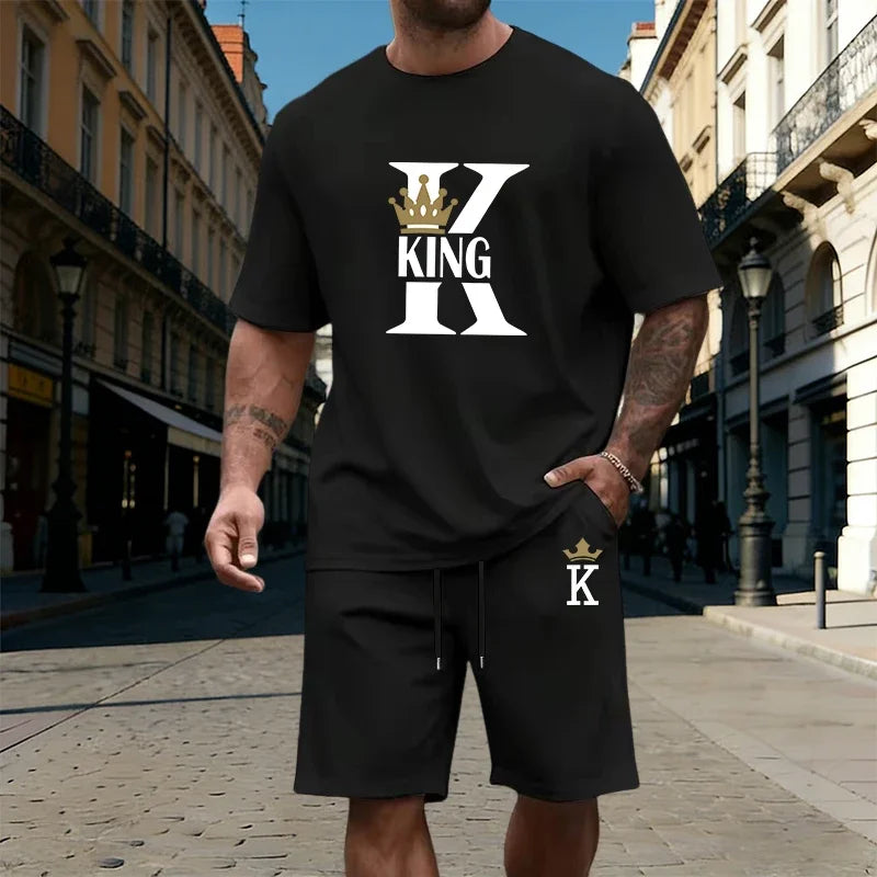 Men's T-Shirt & Shorts Summer Tracksuit Set