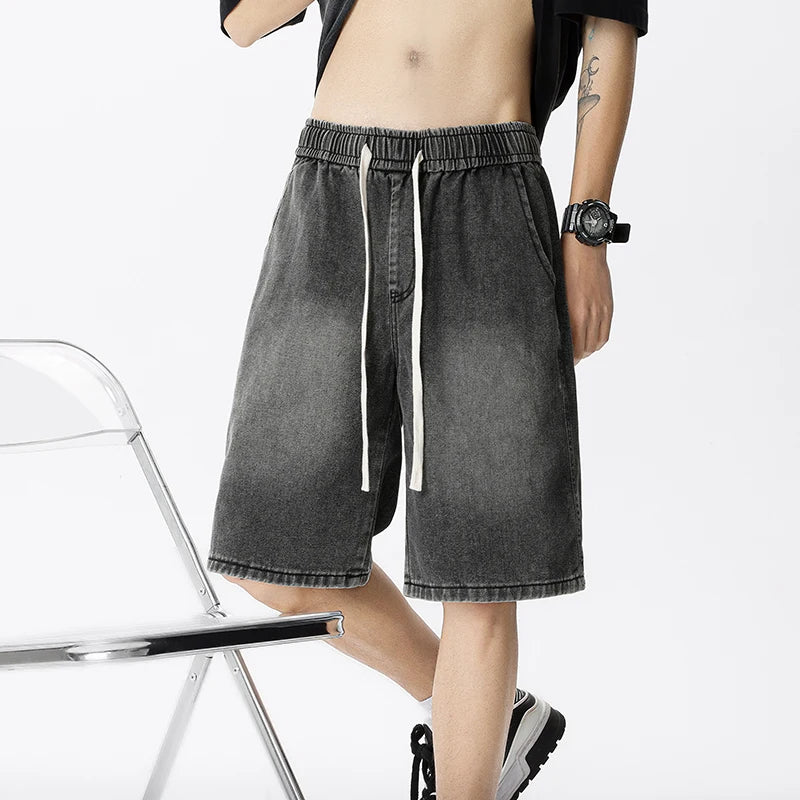 Men's Smoke Grey Denim Shorts