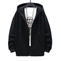 Men's Essential Plain Zip-Up Hoodie