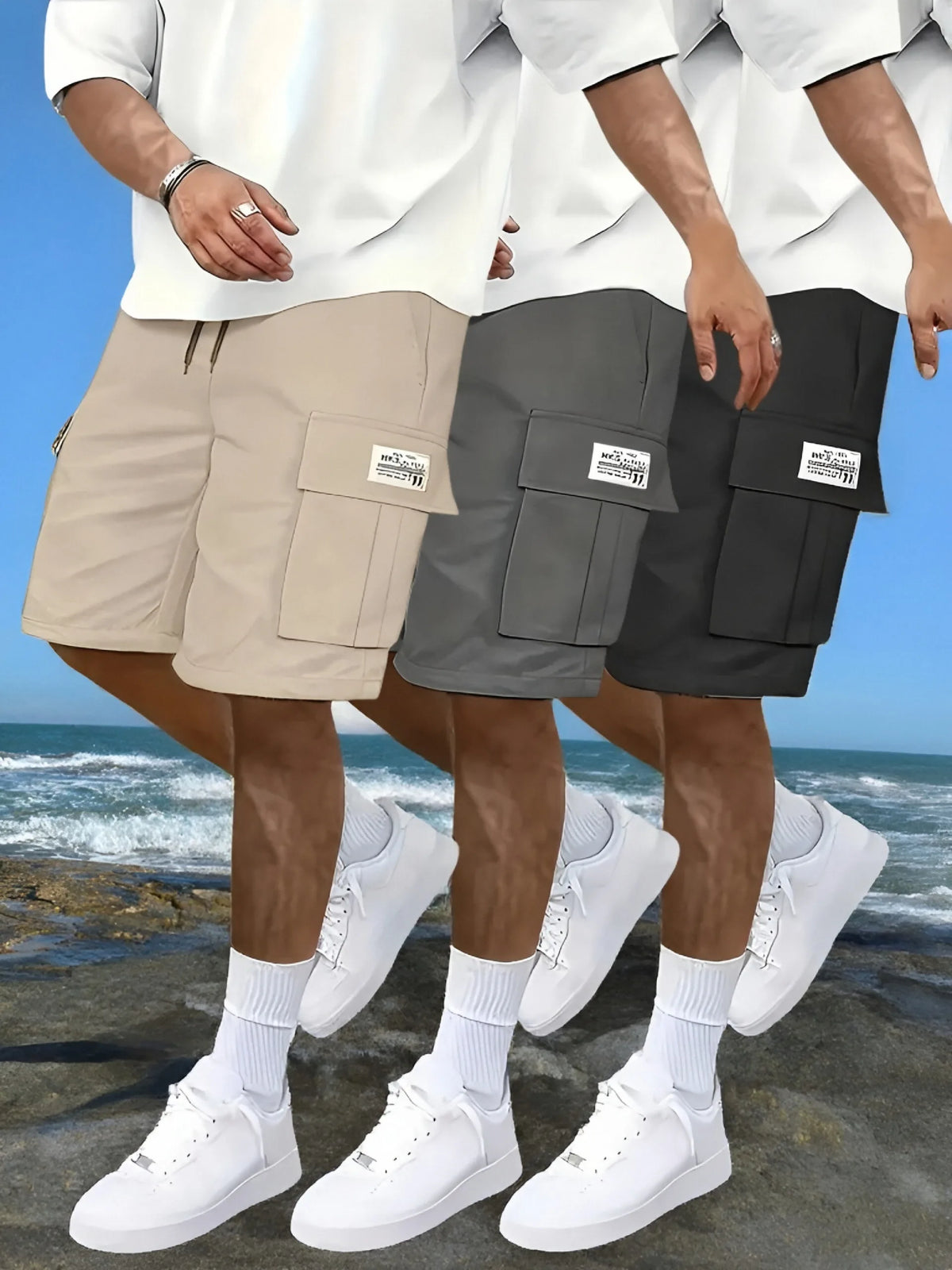Men's Multi-Pocket Cargo Shorts