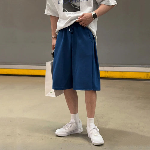 Men's Baggy Silk-Feel Casual Shorts