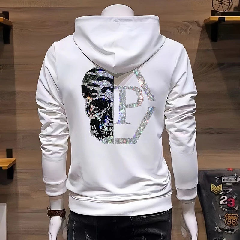 Men's Skeleton Graphic Fleece Hoodie