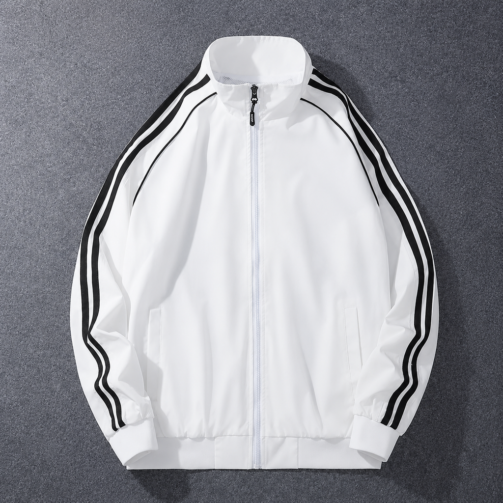 Men's Casual Sporty Striped Jacket